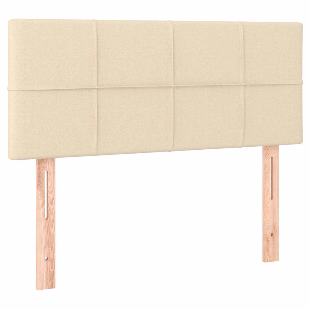 Vidaxl hoofdbord 90x5x78 88 cm stof crèmekleurig