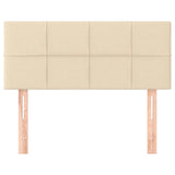 Vidaxl hoofdbord 100x5x78 88 cm stof crèmekleurig