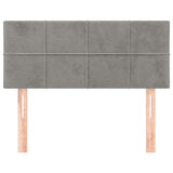 Vidaxl hoofdbord 100x5x78 88 cm fluweel lichtgrijs