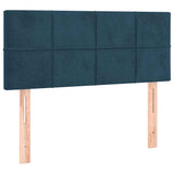 Vidaxl hoofdbord 100x5x78 88 cm fluweel donkerblauw