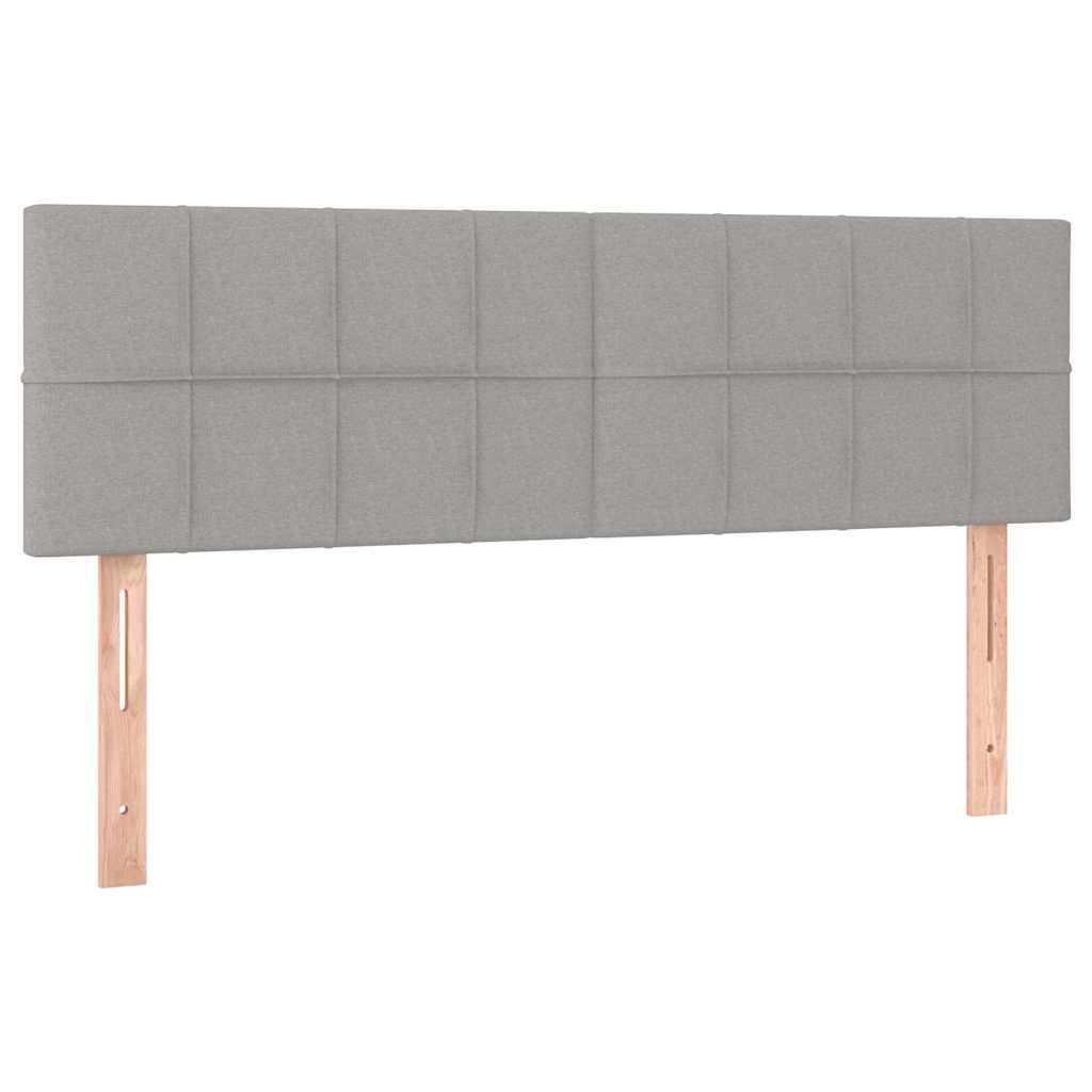 Vidaxl hoofdborden 2 st 72x5x78 88 cm stof lichtgrijs
