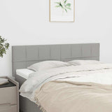 Vidaxl hoofdborden 2 st 72x5x78 88 cm stof lichtgrijs