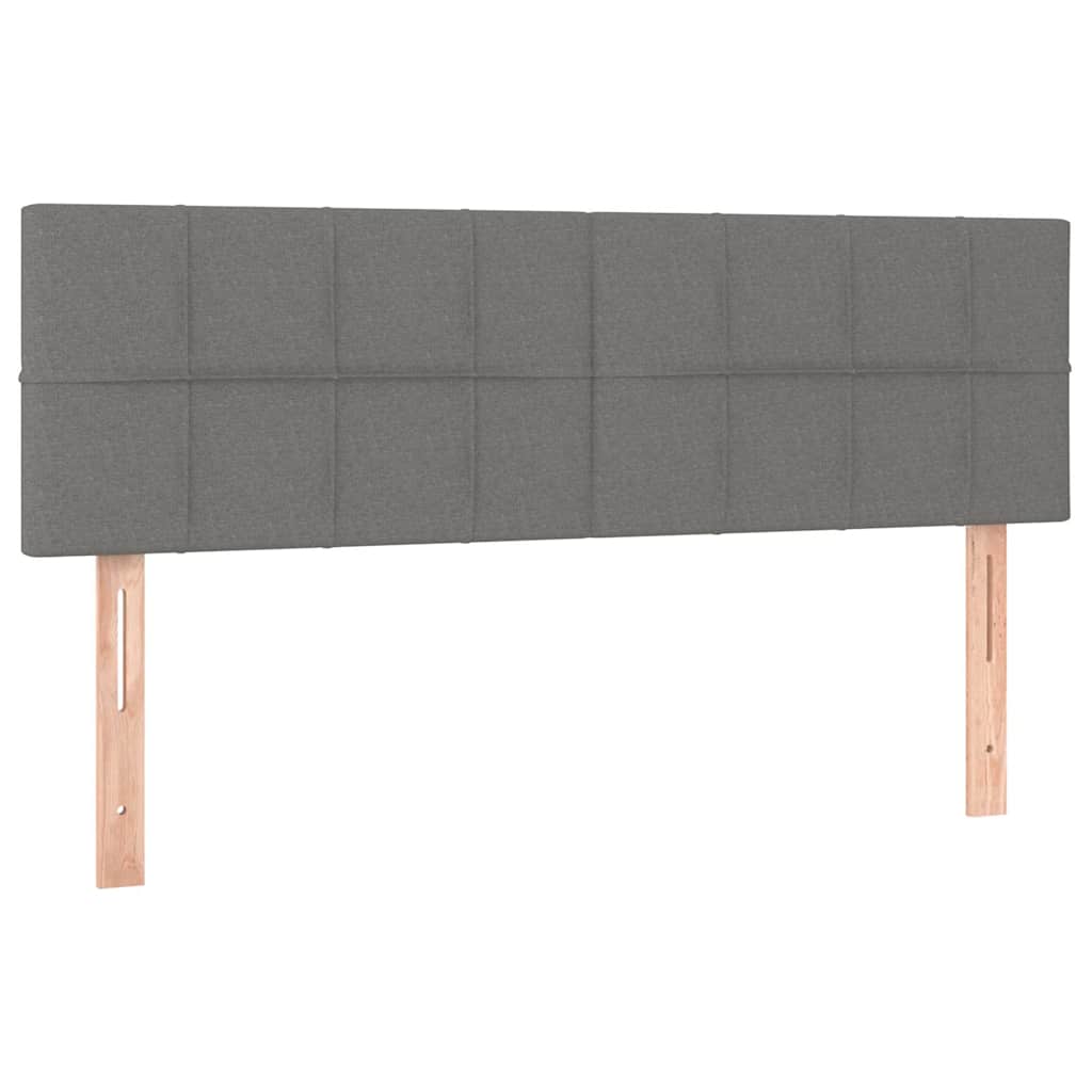 Vidaxl hoofdborden 2 st 72x5x78 88 cm stof donkergrijs