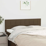 Vidaxl hoofdborden 2 st 72x5x78 88 cm stof donkerbruin