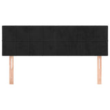 Vidaxl hoofdborden 2 st 72x5x78 88 cm fluweel zwart