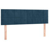 Vidaxl hoofdborden 2 st 72x5x78 88 cm fluweel donkerblauw