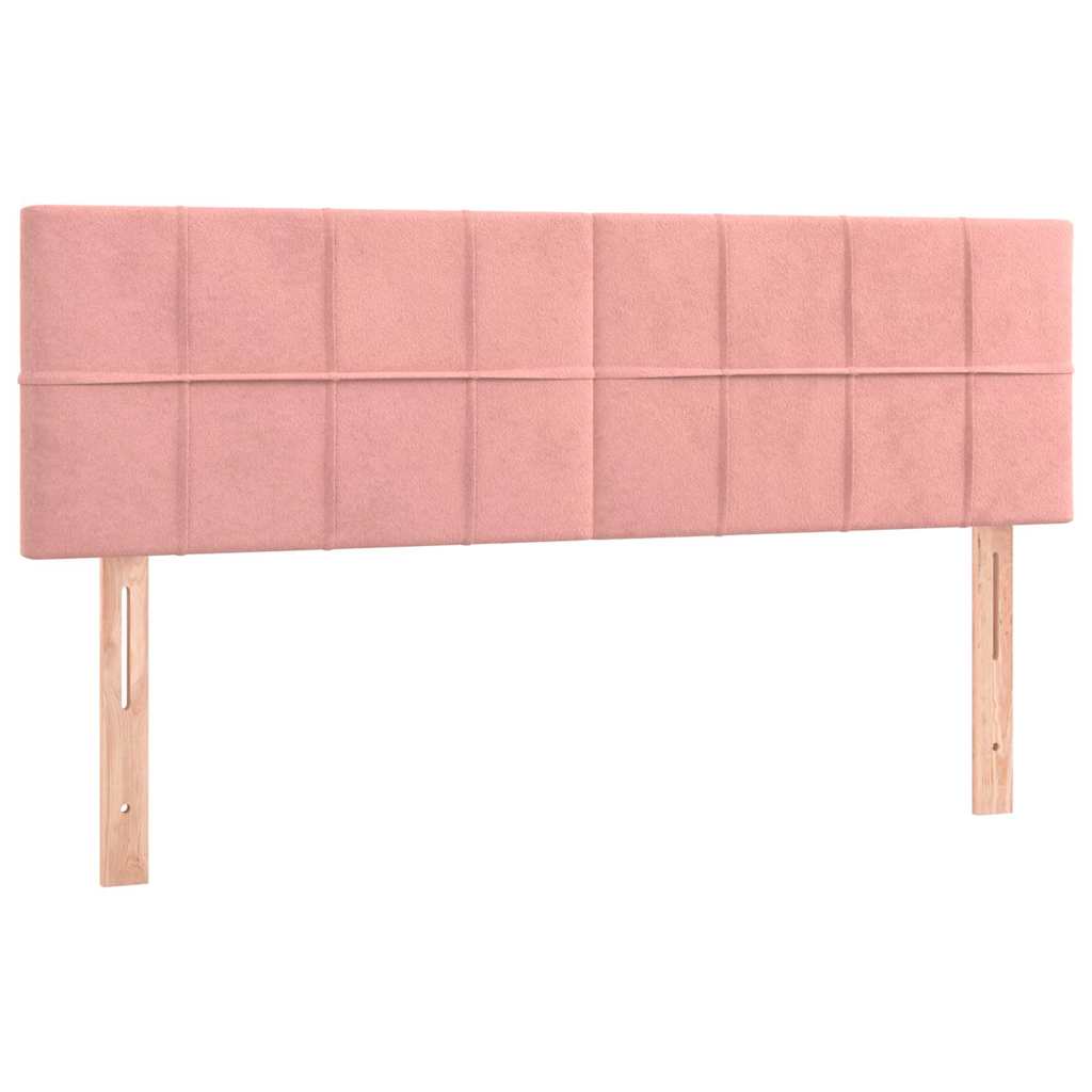 Vidaxl hoofdborden 2 st 72x5x78 88 cm fluweel roze
