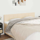 Vidaxl hoofdborden 2 st 80x5x78 88 cm stof crèmekleurig