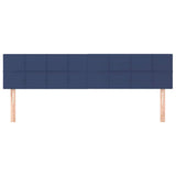 Vidaxl hoofdborden 2 st 80x5x78 88 cm stof blauw