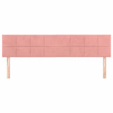 Vidaxl hoofdborden 2 st 80x5x78 88 cm fluweel roze