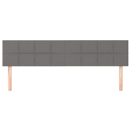 Vidaxl hoofdborden 2 st 90x5x78 88 cm stof donkergrijs