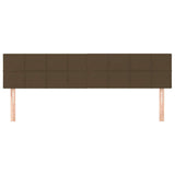 Vidaxl hoofdborden 2 st 90x5x78 88 cm stof donkerbruin