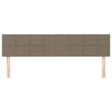 Vidaxl hoofdborden 2 st 90x5x78 88 cm stof taupe
