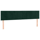 Vidaxl hoofdborden 2 st 90x5x78 88 cm fluweel donkergroen