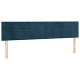 Vidaxl hoofdborden 2 st 90x5x78 88 cm fluweel donkerblauw