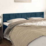 Vidaxl hoofdborden 2 st 90x5x78 88 cm fluweel donkerblauw