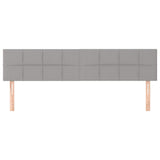 Vidaxl hoofdborden 2 st 100 x 5 x 78 88 cm stof lichtgrijs