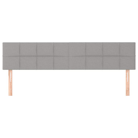 Vidaxl hoofdborden 2 st 100 x 5 x 78 88 cm stof lichtgrijs