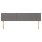 Vidaxl hoofdborden 2 st 100x5x78 88 cm stof donkergrijs