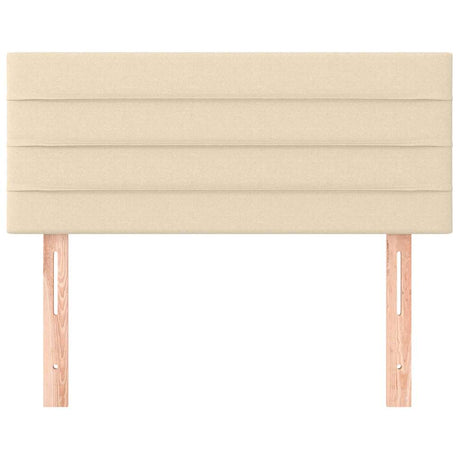Vidaxl hoofdbord 80x5x78 88 cm stof crèmekleurig