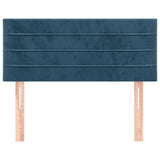 Vidaxl hoofdbord 80x5x78 88 cm fluweel donkerblauw