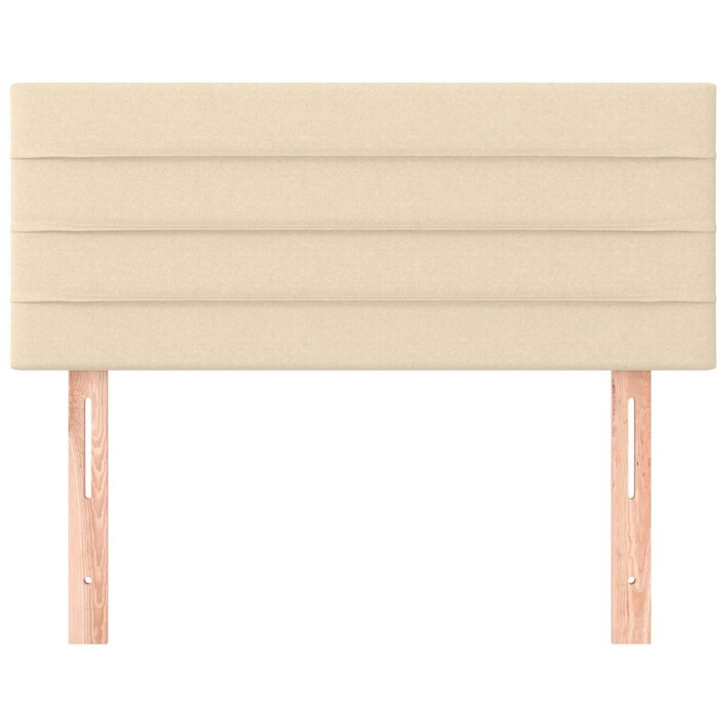 Vidaxl hoofdbord 90x5x78 88 cm stof crèmekleurig