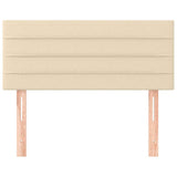 Vidaxl hoofdbord 90x5x78 88 cm stof crèmekleurig