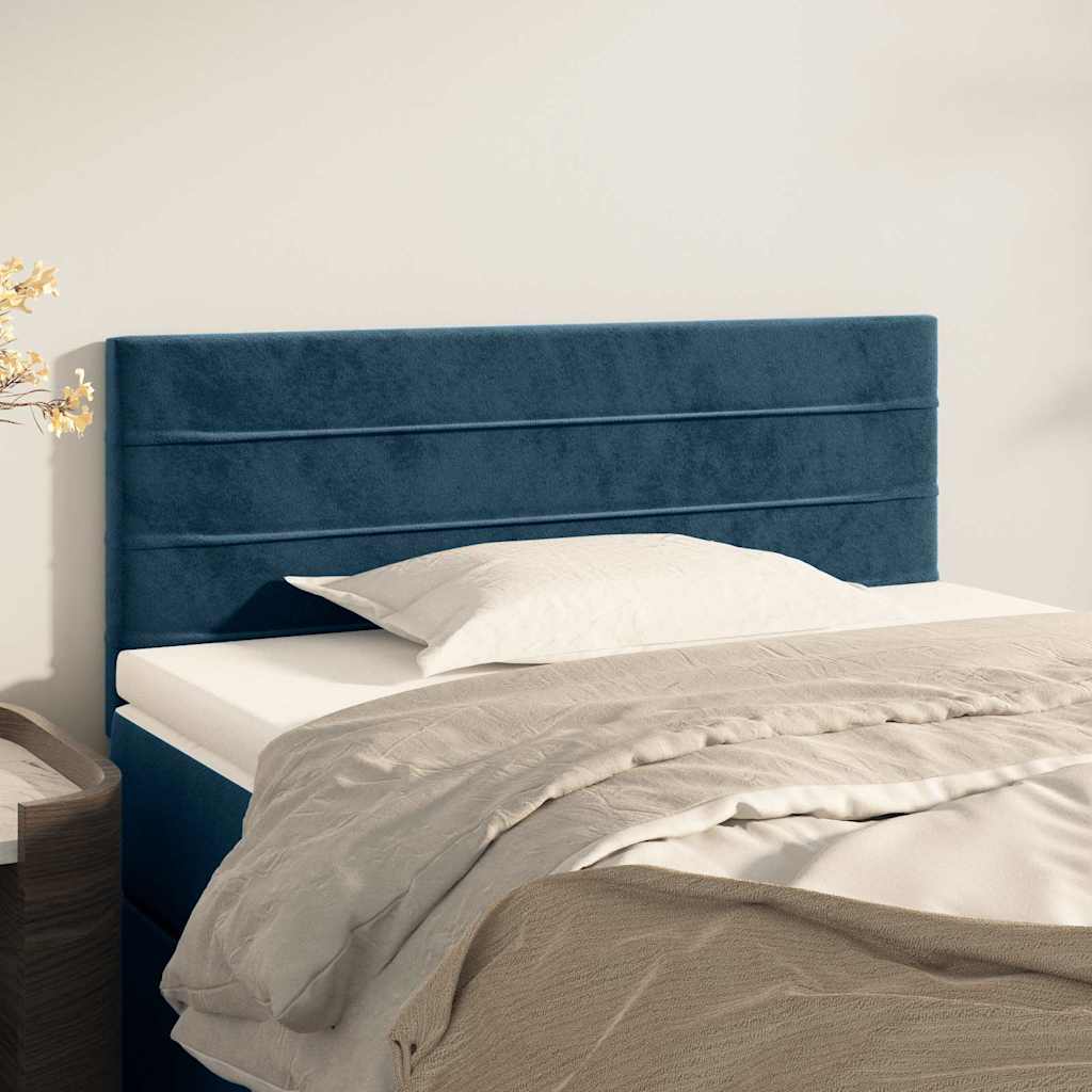 Vidaxl hoofdbord 90x5x78 88 cm fluweel donkerblauw