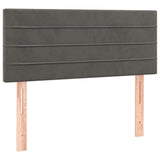 Vidaxl hoofdbord 100x5x78 88 cm fluweel donkergrijs