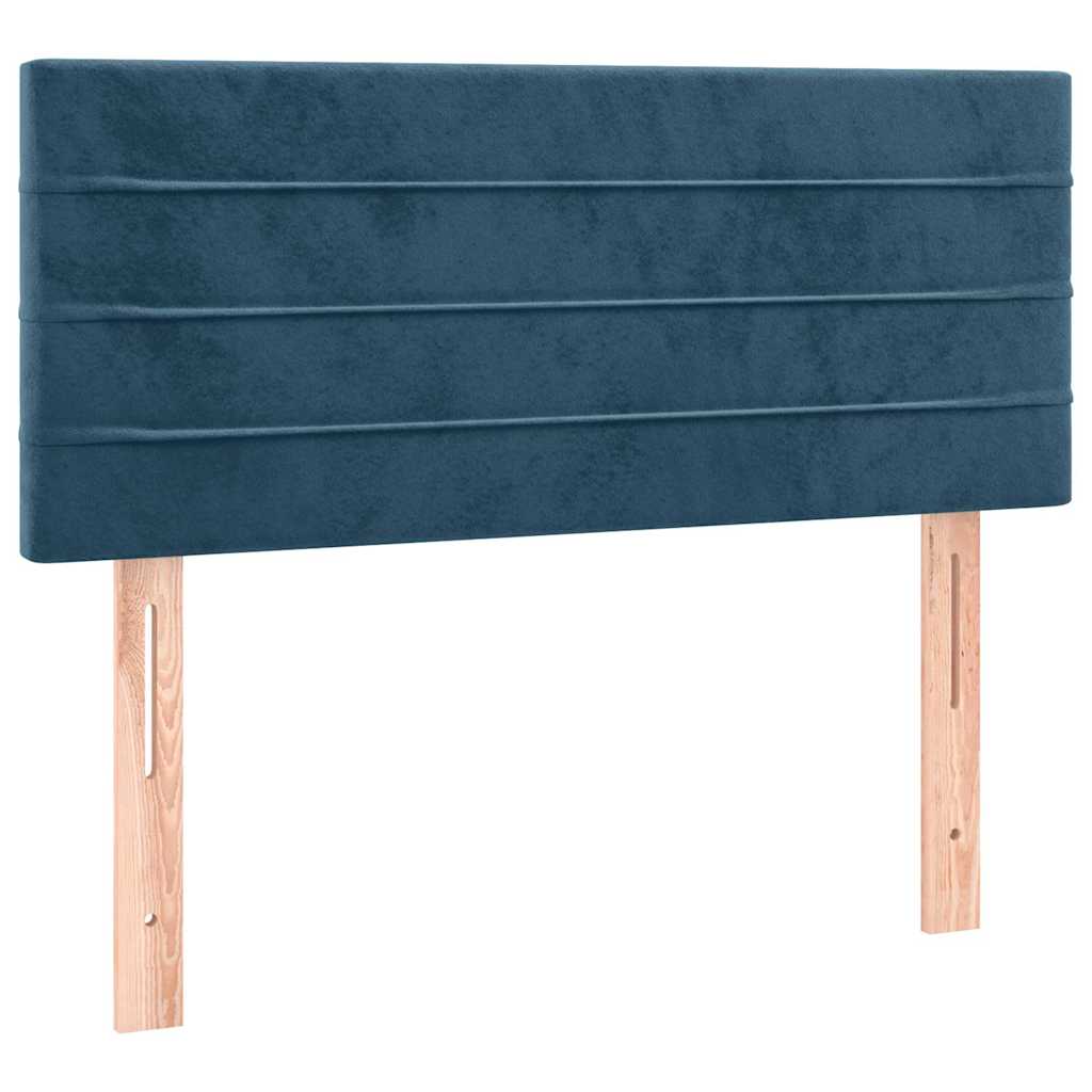 Vidaxl hoofdbord 100x5x78 88 cm fluweel donkerblauw