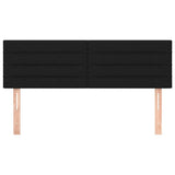 Vidaxl hoofdborden 2 st 72x5x78 88 cm stof zwart