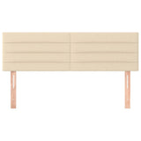 Vidaxl hoofdborden 2 st 72x5x78 88 cm stof crèmekleurig
