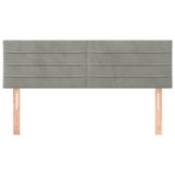 Vidaxl hoofdborden 2 st 72x5x78 88 cm fluweel lichtgrijs