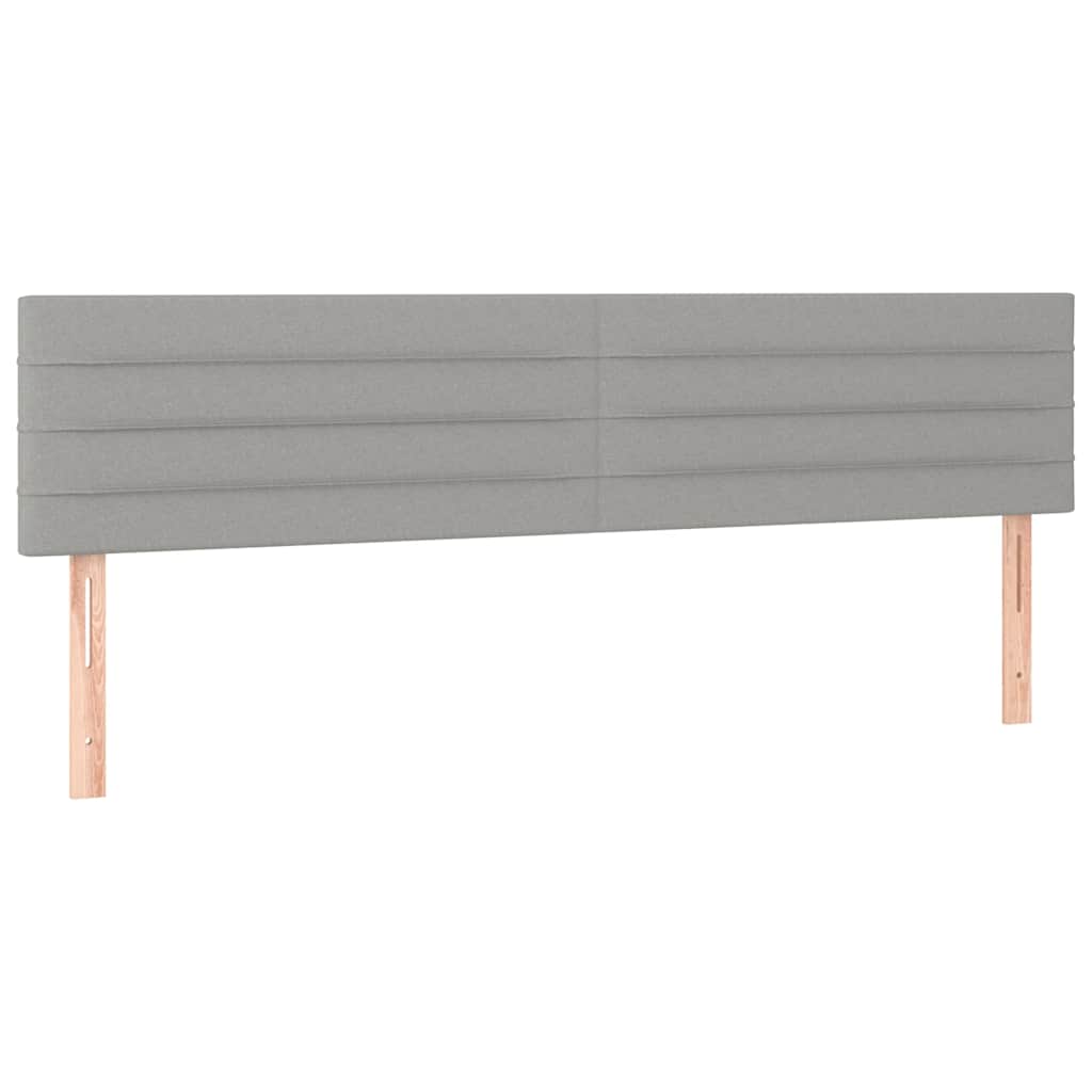 Vidaxl hoofdborden 2 st 80x5x78 88 cm stof lichtgrijs