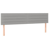 Vidaxl hoofdborden 2 st 80x5x78 88 cm stof lichtgrijs