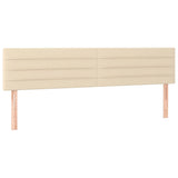 Vidaxl hoofdborden 2 st 80x5x78 88 cm stof crèmekleurig