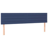 Vidaxl hoofdborden 2 st 80x5x78 88 cm stof blauw