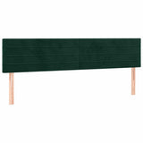 Vidaxl hoofdborden 2 st 80x5x78 88 cm fluweel donkergroen