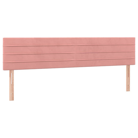 Vidaxl hoofdborden 2 st 80x5x78 88 cm fluweel roze