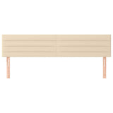 Vidaxl hoofdborden 2 st 90x5x78 88 cm stof crèmekleurig