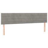 Vidaxl hoofdborden 2 st 90x5x78 88 cm fluweel lichtgrijs
