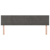 Vidaxl hoofdborden 2 st 90x5x78 88 cm fluweel donkergrijs
