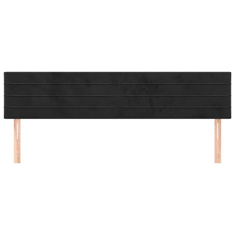 Vidaxl hoofdborden 2 st 90x5x78 88 cm fluweel zwart