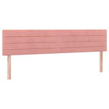 Vidaxl hoofdborden 2 st 90x5x78 88 cm fluweel roze