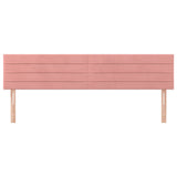 Vidaxl hoofdborden 2 st 90x5x78 88 cm fluweel roze