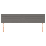 Vidaxl hoofdborden 2 st 100x5x78 88 cm stof donkergrijs