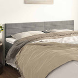 Vidaxl hoofdborden 2 st 100 x 5 x 78 88 cm fluweel lichtgrijs