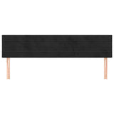 Vidaxl hoofdborden 2 st 100x5x78 88 cm fluweel zwart
