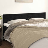 Vidaxl hoofdborden 2 st 100x5x78 88 cm fluweel zwart