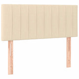 Vidaxl hoofdbord 80x5x78 88 cm stof crèmekleurig